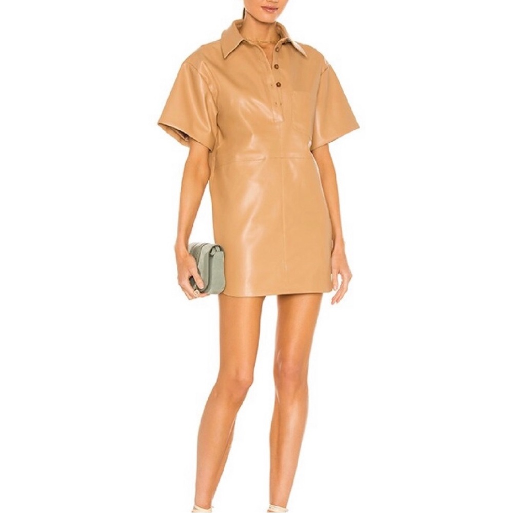 Song of Style Revolve Collection Stella Faux Leather Dress Sz S